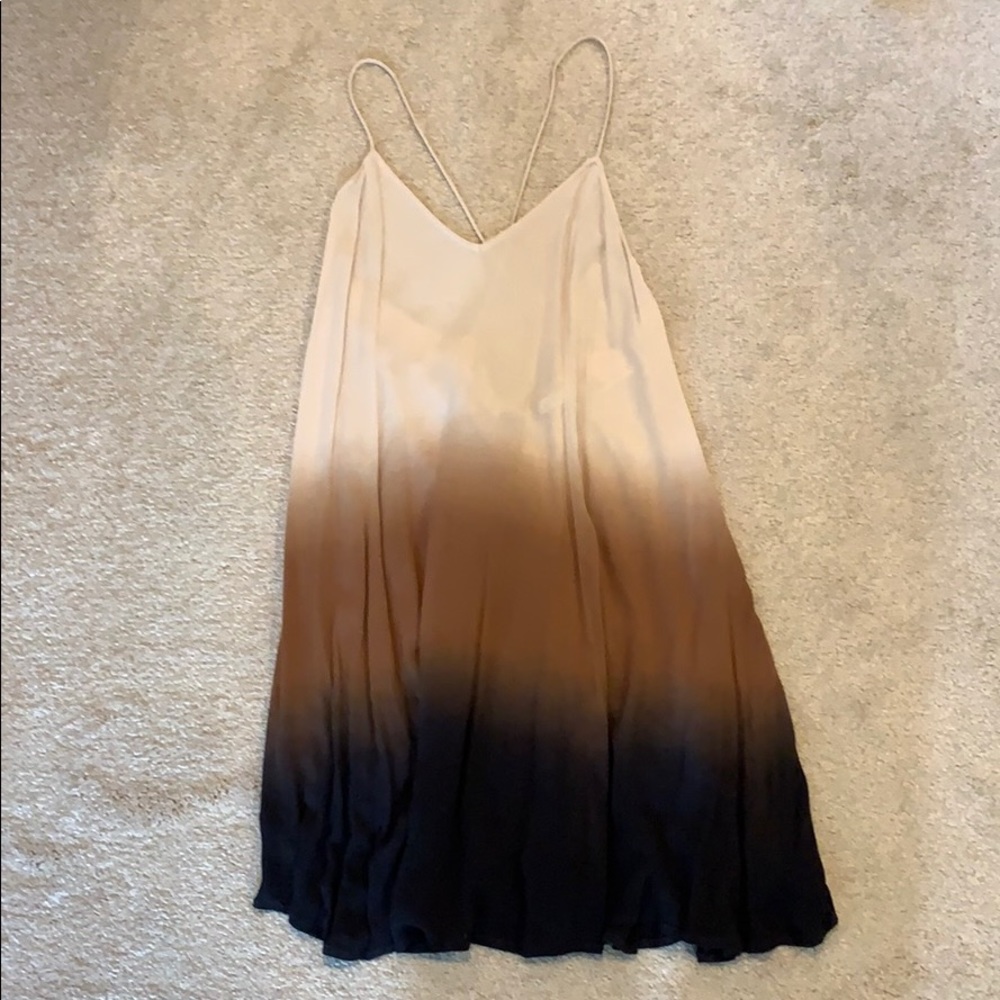 Nordstrom mini ombré dress (brown/black)